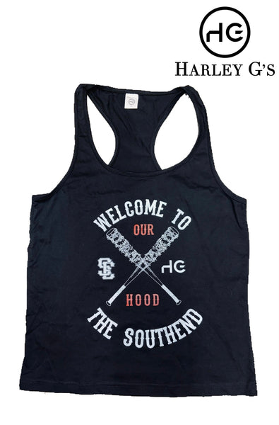 Welcome To Our Hood Tank Top - Black/White